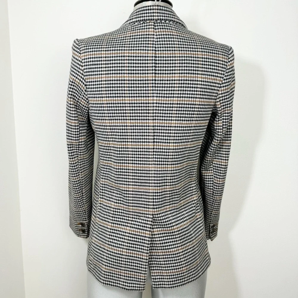 Old Navy Oversized Patterned Blazer Houndstooth Plaid Size XS Extra Small - Picture 5 of 9